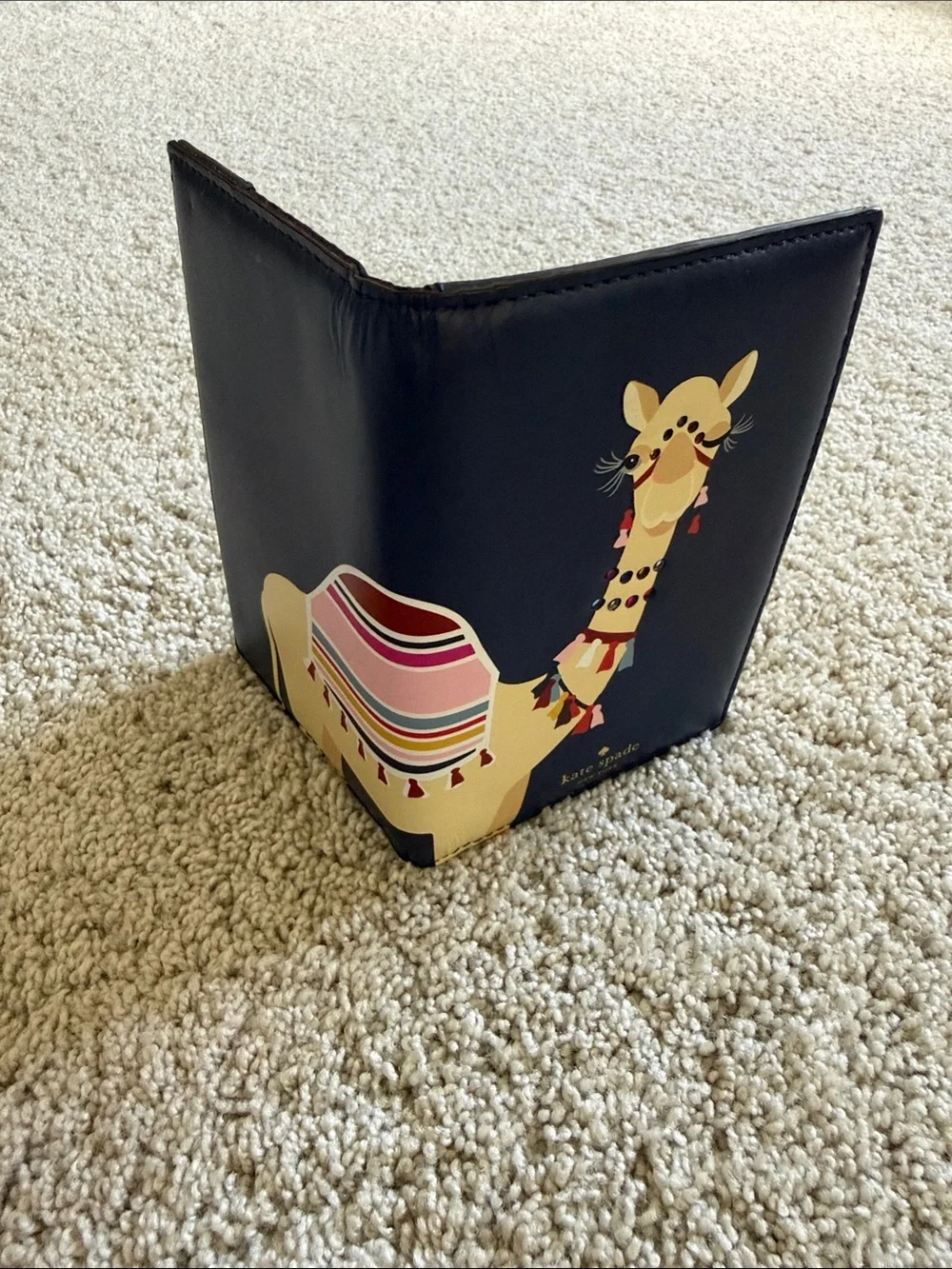 kate spade New York Navy Camel Passport Cover - Picture 4 of 10